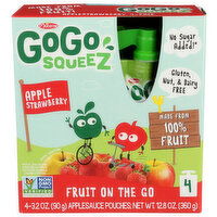 GOGO SQUEEZ Applesauce Pouches - 3.2 Ounce - 4 Count