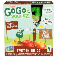 GOGO SQUEEZ Applesauce Pouches - 3.2 Ounce - 4 Count