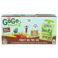 GOGO SQUEEZ Apple Cinnamon 12 Pack - 3.2 Ounce - 12 Count