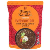 Maya Kaimal Black Lentils With Tomato And Cumin Pouch Organic Everyday Dal Tomato & Cumin - 10 Ounce