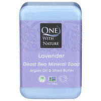 One With Nature Lavender Bar Soap Dead Sea - 7 Ounce