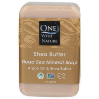 One With Nature Shea Butter Dead Sea Mineral Soap - 7 Ounce
