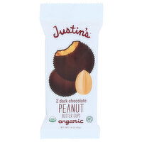 Justin's Cups Laydown Caddy Dark Chocolate Peanut Butter - 1.4 Ounce