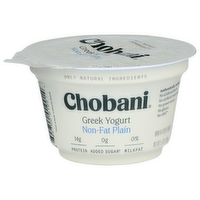 Chobani Non-Fat Plain Greek Yogurt - 5.3 Ounce