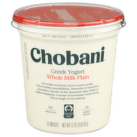 Chobani Whole Milk Plain Greek Yogurt - 32 Ounce