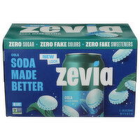 Zevia Zero Sugar Cola Soda - 12 Fluid Ounce - 6 Count