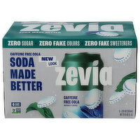 Zevia Zero Sugar Caffeine Free Cola Soda - 12 Fluid Ounce - 6 Count