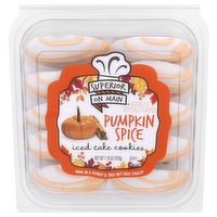 Superior On Main Pumpkin Spice Iced Cake Cookies - 0.048 Pound - 10 Count