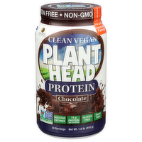 GENCEUTIC NATURALS Chocolate Plant Head Protein 15 Grams - 0.06 Pound - 30 Count