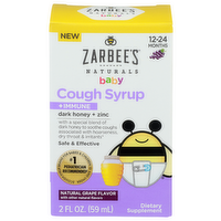 Zarbee's Naturals Baby Natural Grape Flavor Cough Syrup + Immune - 2 Fluid Ounce