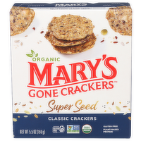 Mary's Gone Crackers Classic Flavor Cracker ‐ Super Seed - 5.5 Ounce