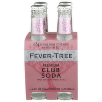 Fever-Tree Club Soda - 6.8 Fluid Ounce - 4 Count