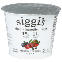 Siggi's Mixed Berries & Acai Yogurt - 5.3 Ounce