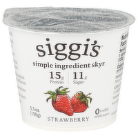 SIGGI's Strawberry All Natural Nonfat Icelandic Skyr - 5.3 Ounce