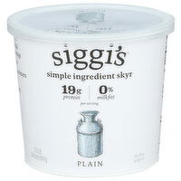 SIGGI'S Plain Strained Nonfat Icelandic Skyr - 1.5 Pound