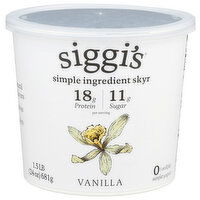 Siggi's Vanilla Strained Nonfat Icelandic Skyr - 1.5 Pound