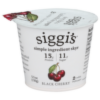 Siggi's Black Cherry All Natural Lowfat Icelandic Skyr - 5.3 Ounce