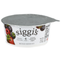 Siggi's Mixed Berries Strained Whole Milk Yogurt - 4.4 Ounce