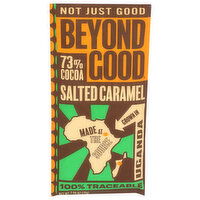 Beyond Good Chocolate 73% Cocoa Dark With Salted Caramel Single Origin Chocolate, Uganda, Cocoa - 2.64 Ounce