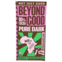 Beyond Good Chocolate 80% Cocoa Pure Dark Heirloom Chocolate, Madagascar, Cocoa - 2.64 Ounce