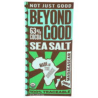 Beyond Good Chocolate 63% Cocoa Dark With Sea Salt Heirloom Chocolate, Madagascar, Cocoa, And Nibs - 2.64 Ounce
