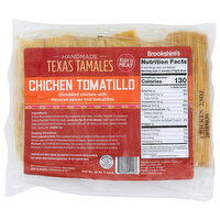 Fresh Texas Tamales Chicken Tomatillo - 2.5 Ounce - 6 Count