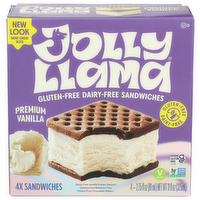 Jolly Llama Premium Vanilla Gluten Free Sandwiches - 2.75 Fluid Ounce - 4 Count