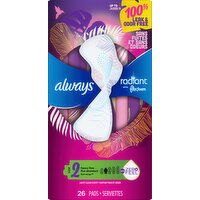 Always Pads, Heavy Flow, Light, Clean Scent, Size 2 - 26 Each 