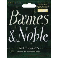 Barnes & Noble Gift Card, $15 to $500 - 1 Each 