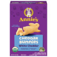 Annie's Baked Crackers, Cheddar Bunnies, White Cheddar - 7.5 Ounce 