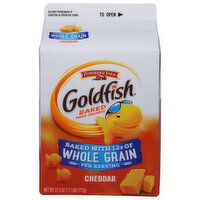 Goldfish Snack Crackers, Cheddar, Baked