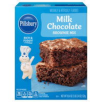 Pillsbury Brownie Mix, Milk Chocolate, 13 Inch x 9 Inch Family Size - 18.4 Ounce 