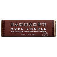 Hammond's Milk Chocolate, with Marshmallow & Graham, More S'mores - 2.25 Ounce 