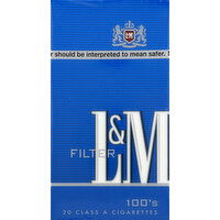 L M Cigarettes, Filter, Blue Pack, 100's - 20 Each 