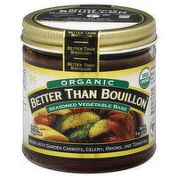 Better Than Bouillon Vegetable Base, Organic, Seasoned - 8 Ounce 