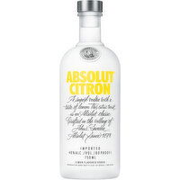 Absolut Vodka, Citron - 750 Millilitre 