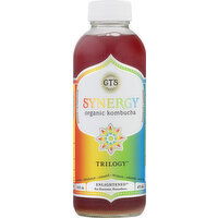 GT's Kombucha, Organic, Trilogy - 16 Ounce 