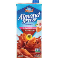 Almond Breeze Almondmilk, Chocolate, Unsweetened - 32 Ounce 