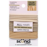 Scunci Elastics, Comfy Hold - 16 Each