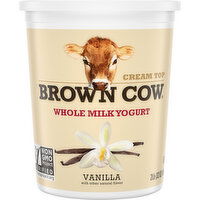 Brown Cow Cream Top Vanilla Whole Milk Yogurt - 32 Ounce 