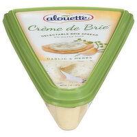 Alouette Brie Spread, Delectable, Garlic & Herbs - 5 Ounce 