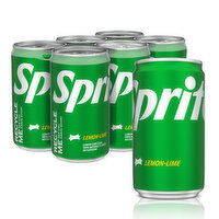 Sprite Sprite Lemon Lime Soda Soft Drinks, 7.5 fl oz, 6 Ct - 6 Each 