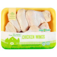 Super 1 Foods Chicken Wings - 1.87 Pound 