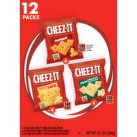 Cheez-It Snack Crackers, Original/White Cheddar/Cheddar, Baked, 12 Packs - 12 Each 