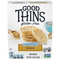 GOOD THINS Sesame Rice Snacks Gluten Free Crackers - 3.5 Ounce 