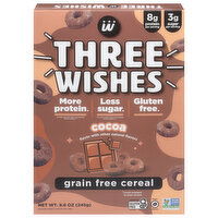 Three Wishes Cereal, Grain Free, Cocoa Flavor - 8.6 Ounce