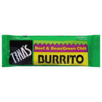 Tina's Burrito, Beef & Bean/Green Chili