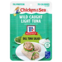 Chicken of the Sea Tuna, Light, Wild Caught, Dill Tuna Salad - 2.5 Ounce 