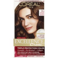 Excellence Permanent Haircolor, Warmer, Medium Golden Brown 5G - 1 Each 