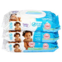 Tippy Toes Wipes, Thick, Quilted, Green Tea & Cucumber - 192 Each 